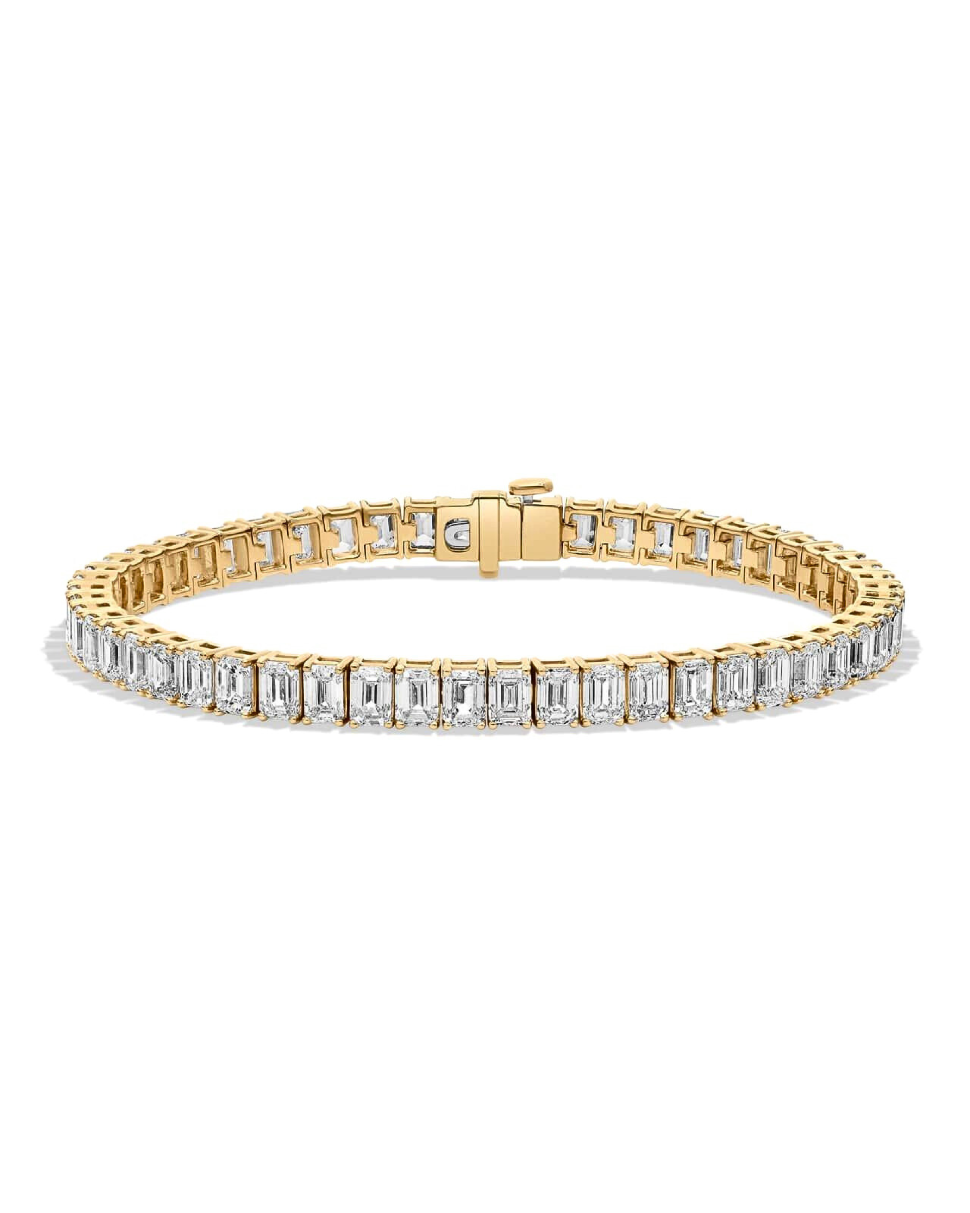 Emerald Diamond Tennis Bracelet