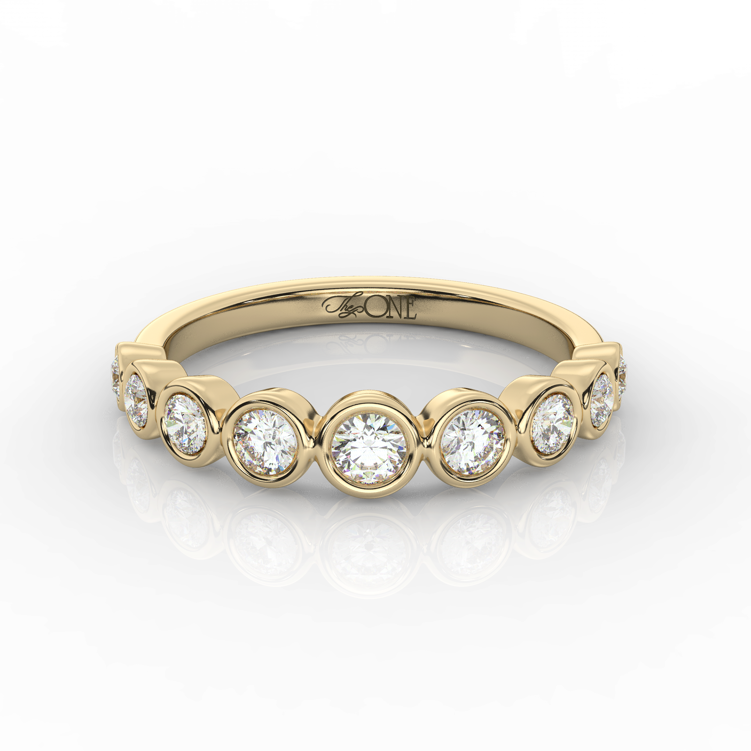 Round Diamond Bezel Set Ring