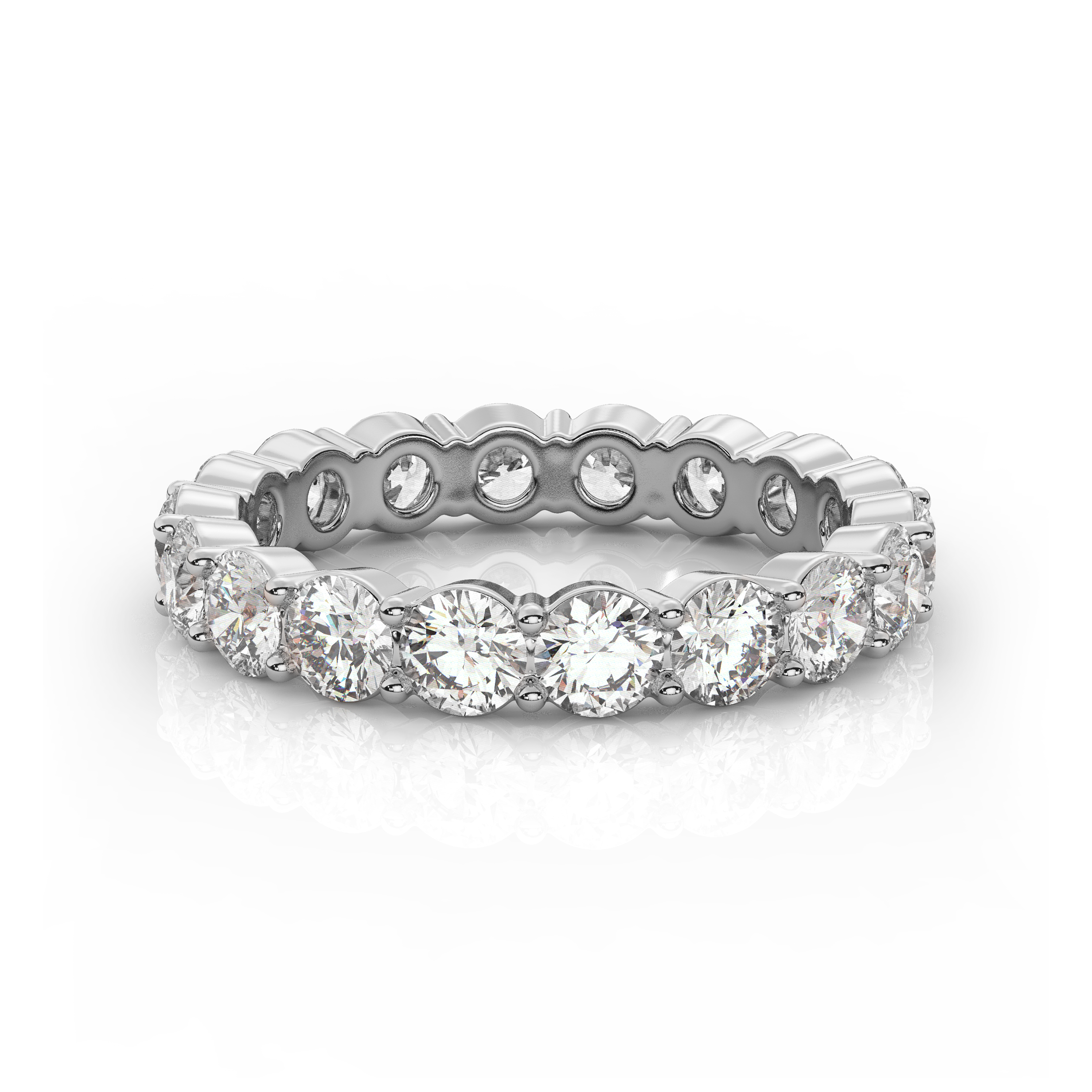 Round Diamond Eternity Band