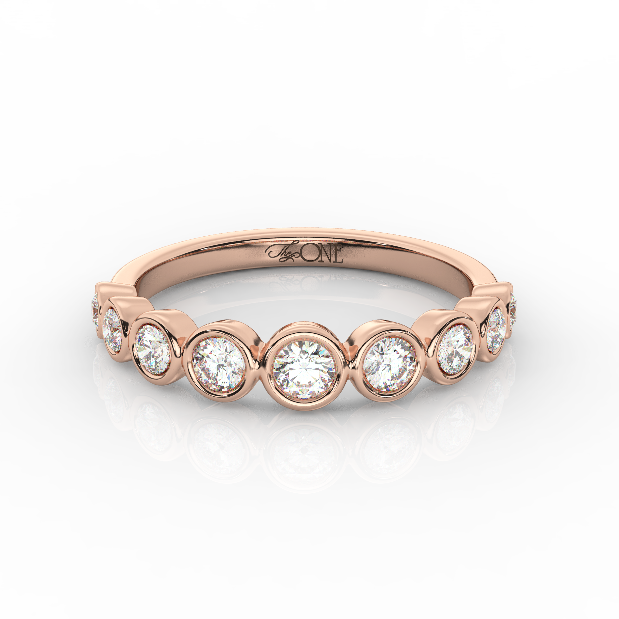 Round Diamond Bezel Set Ring