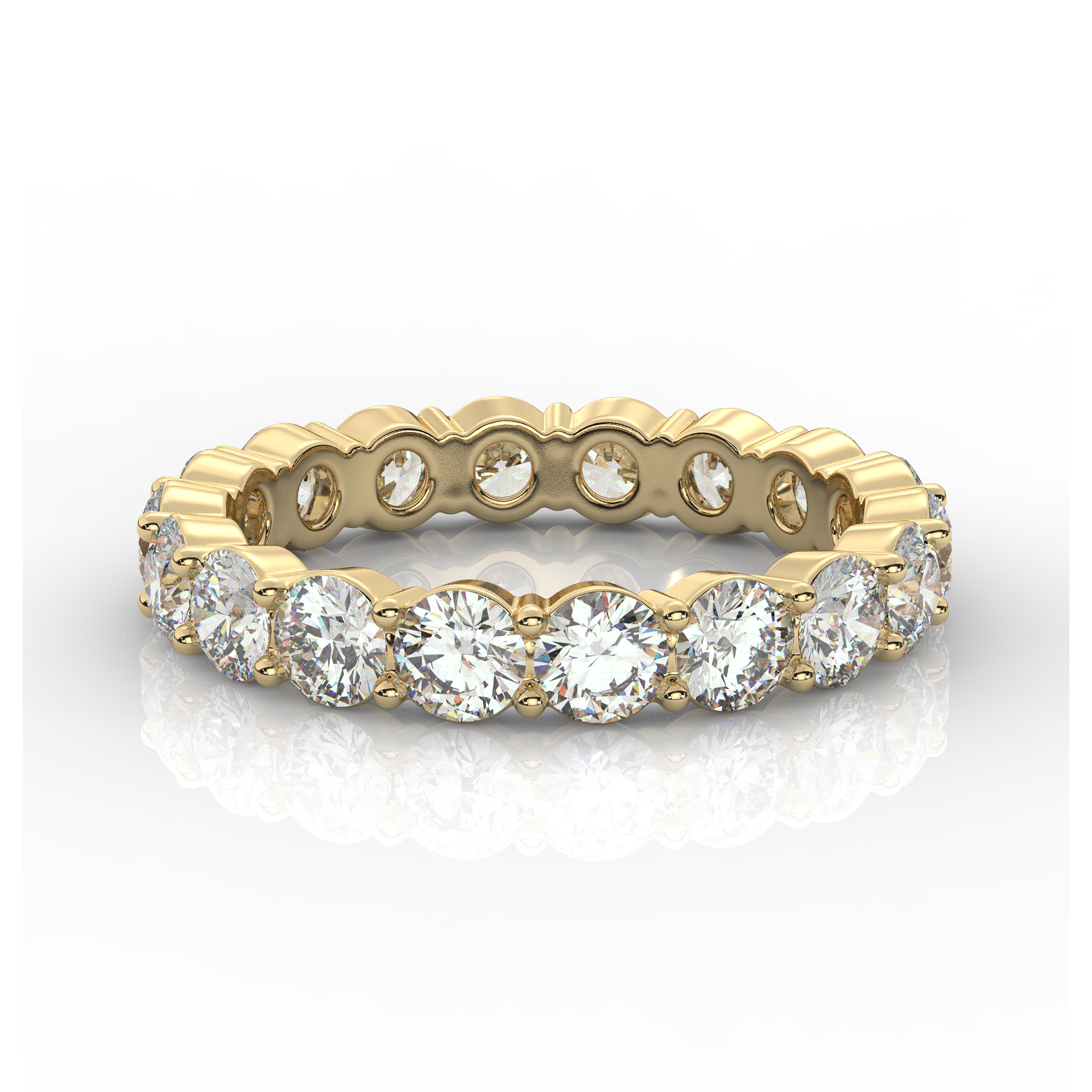 Round Diamond Eternity Band