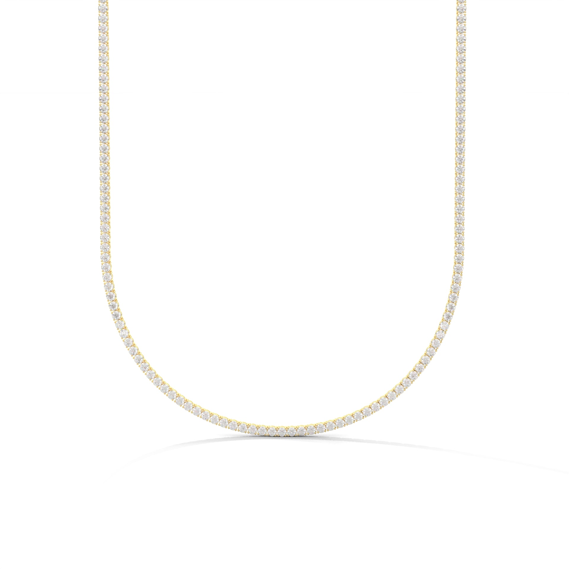 26.4ct Classic Diamond Tennis Necklace