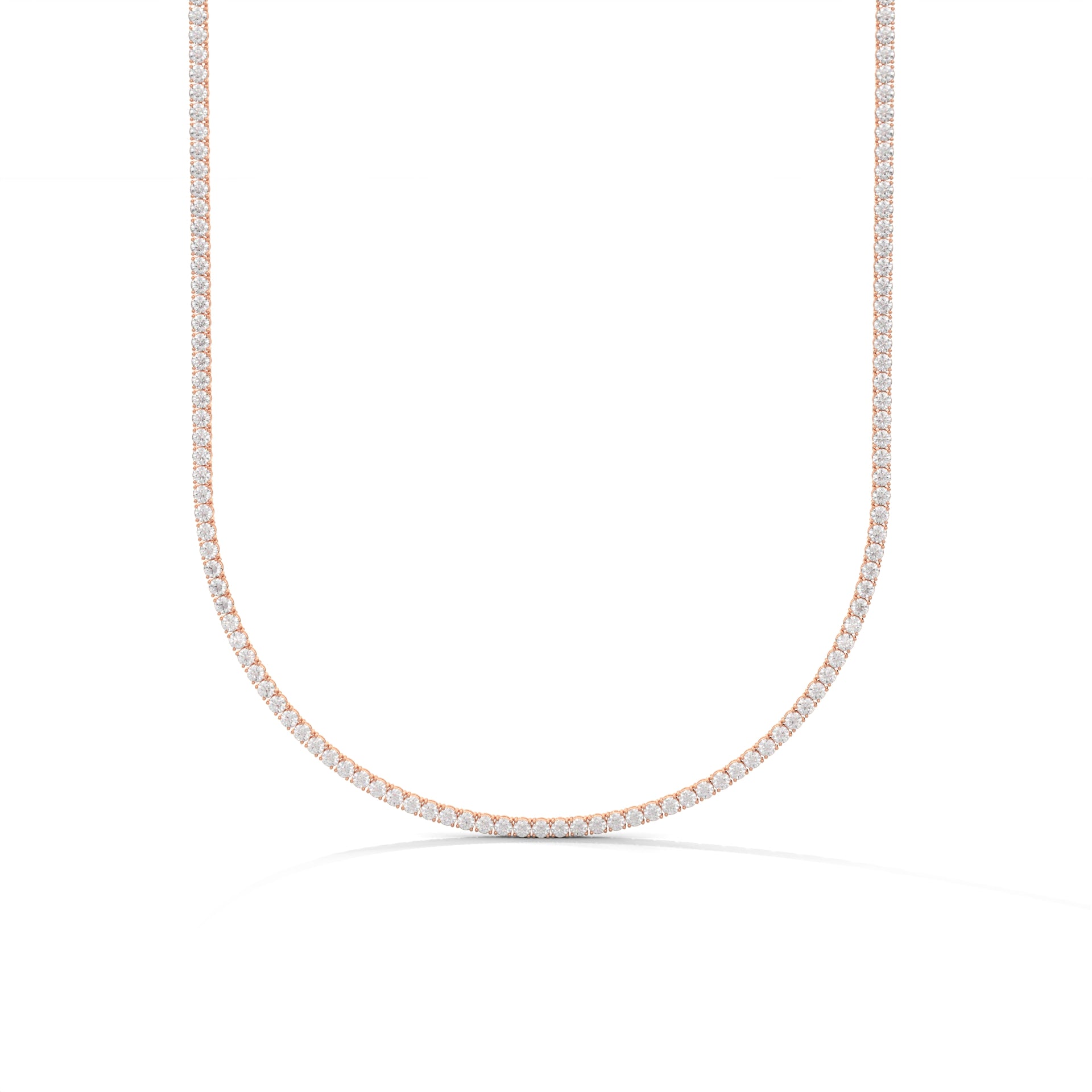 26.4ct Classic Diamond Tennis Necklace