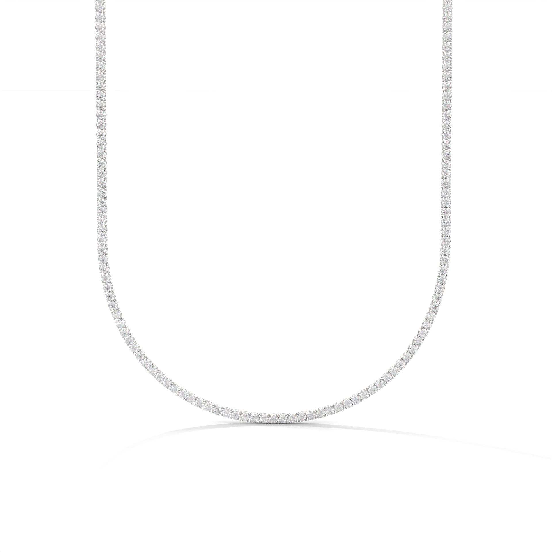 26.4ct Classic Diamond Tennis Necklace