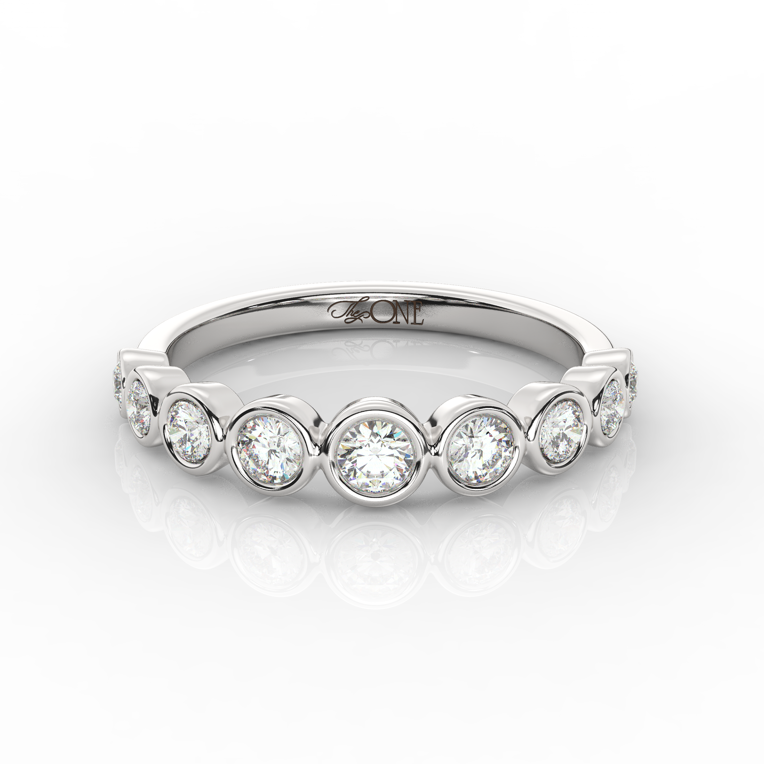 Round Diamond Bezel Set Ring