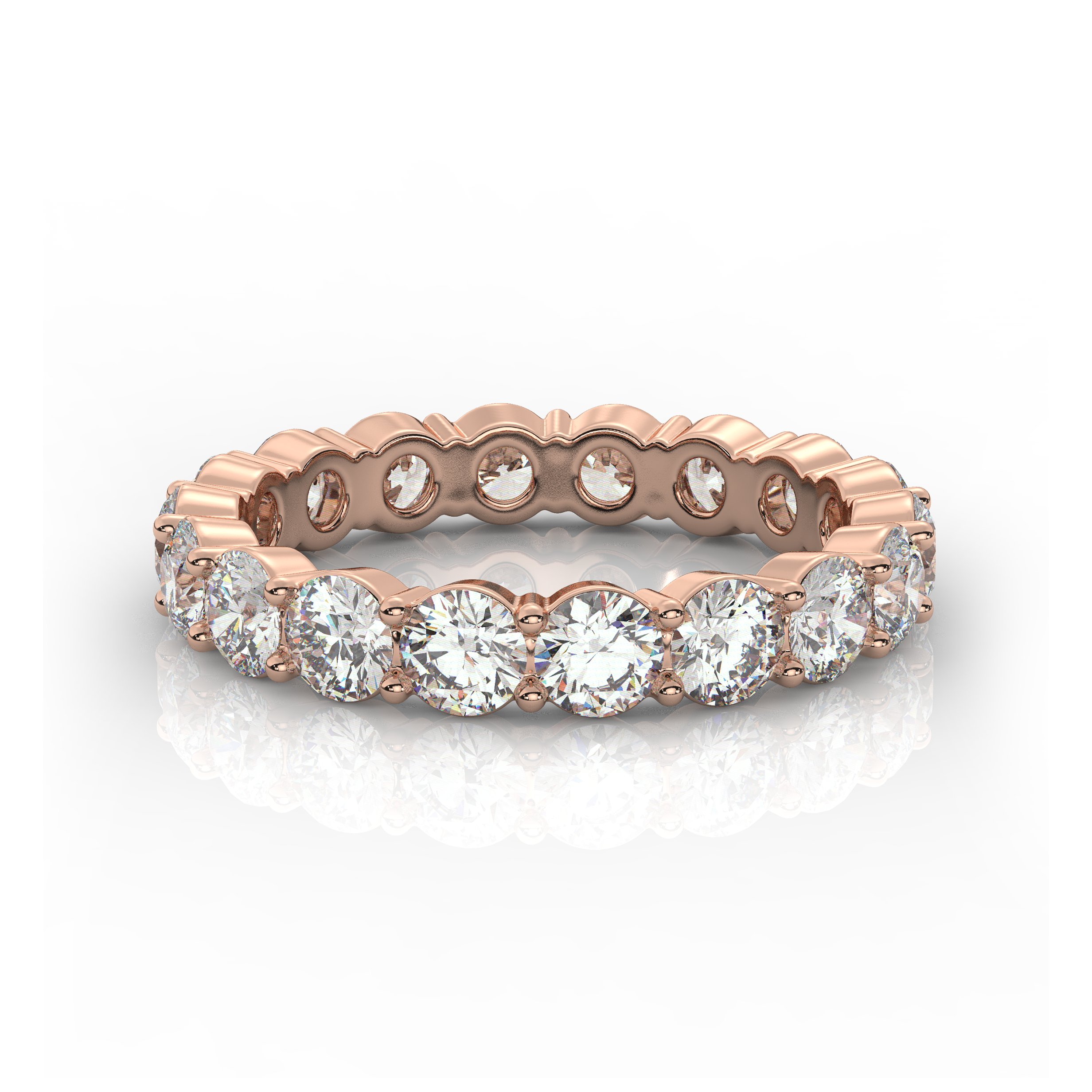 Round Diamond Eternity Band