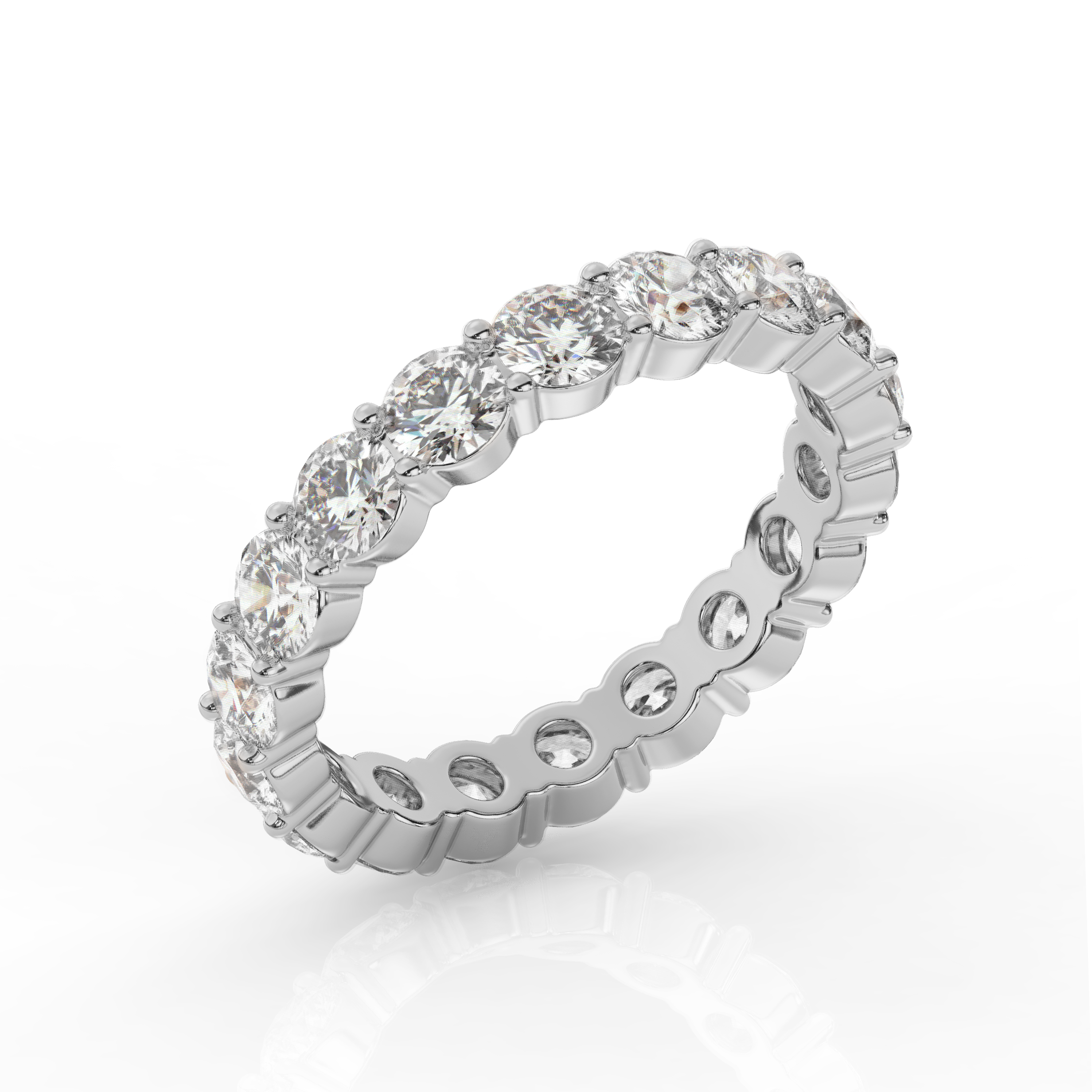 Round Diamond Eternity Band