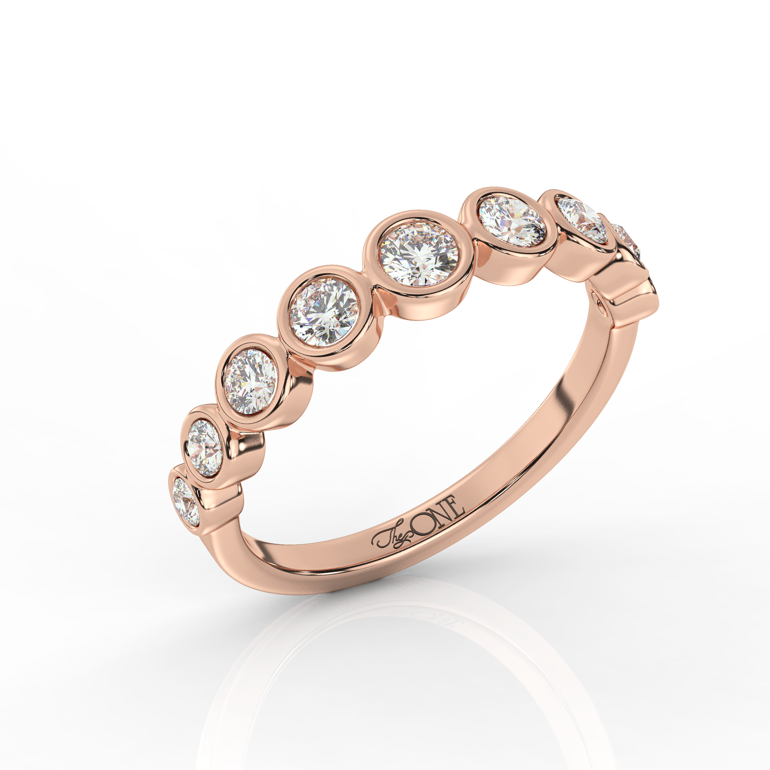 Round Diamond Bezel Set Ring