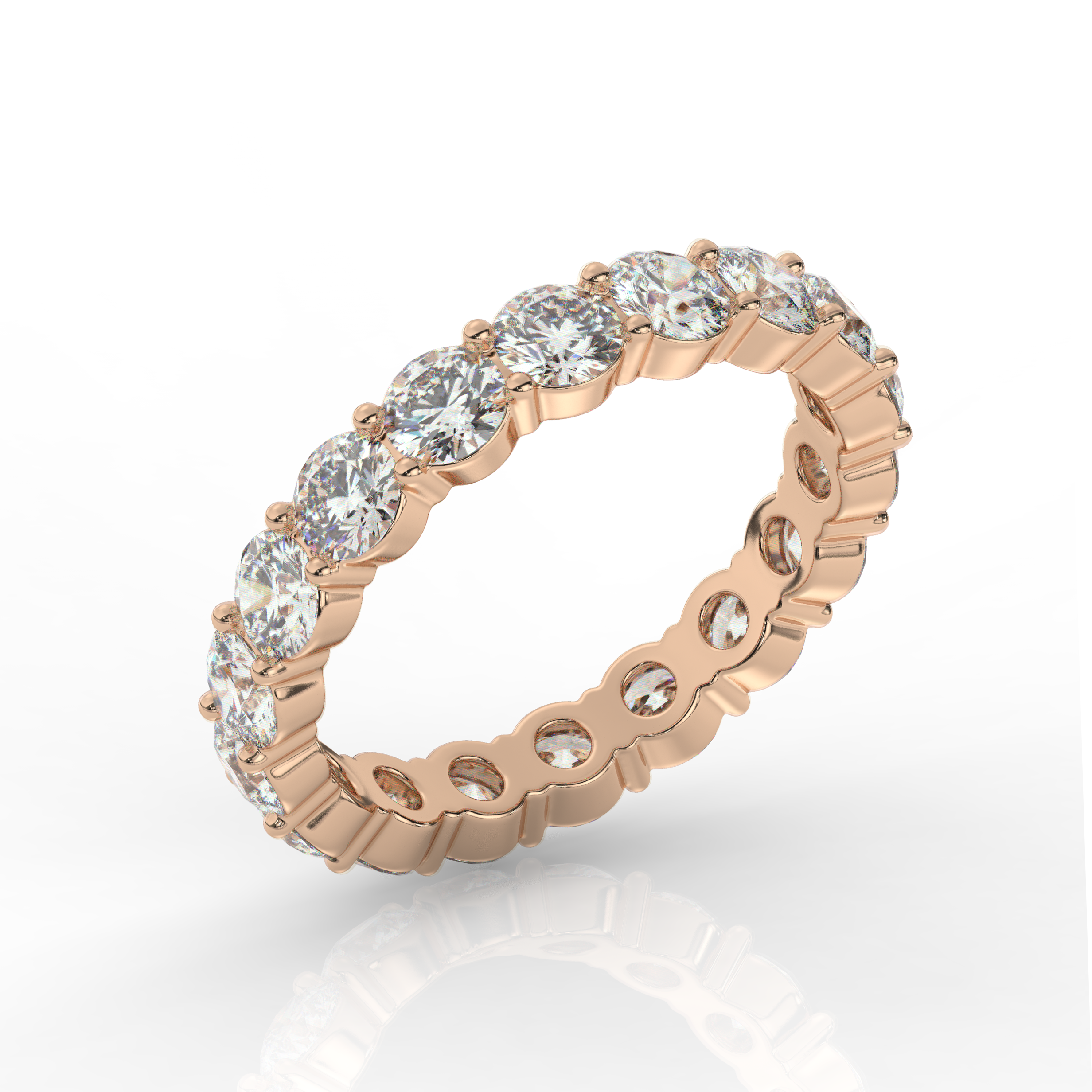 Round Diamond Eternity Band