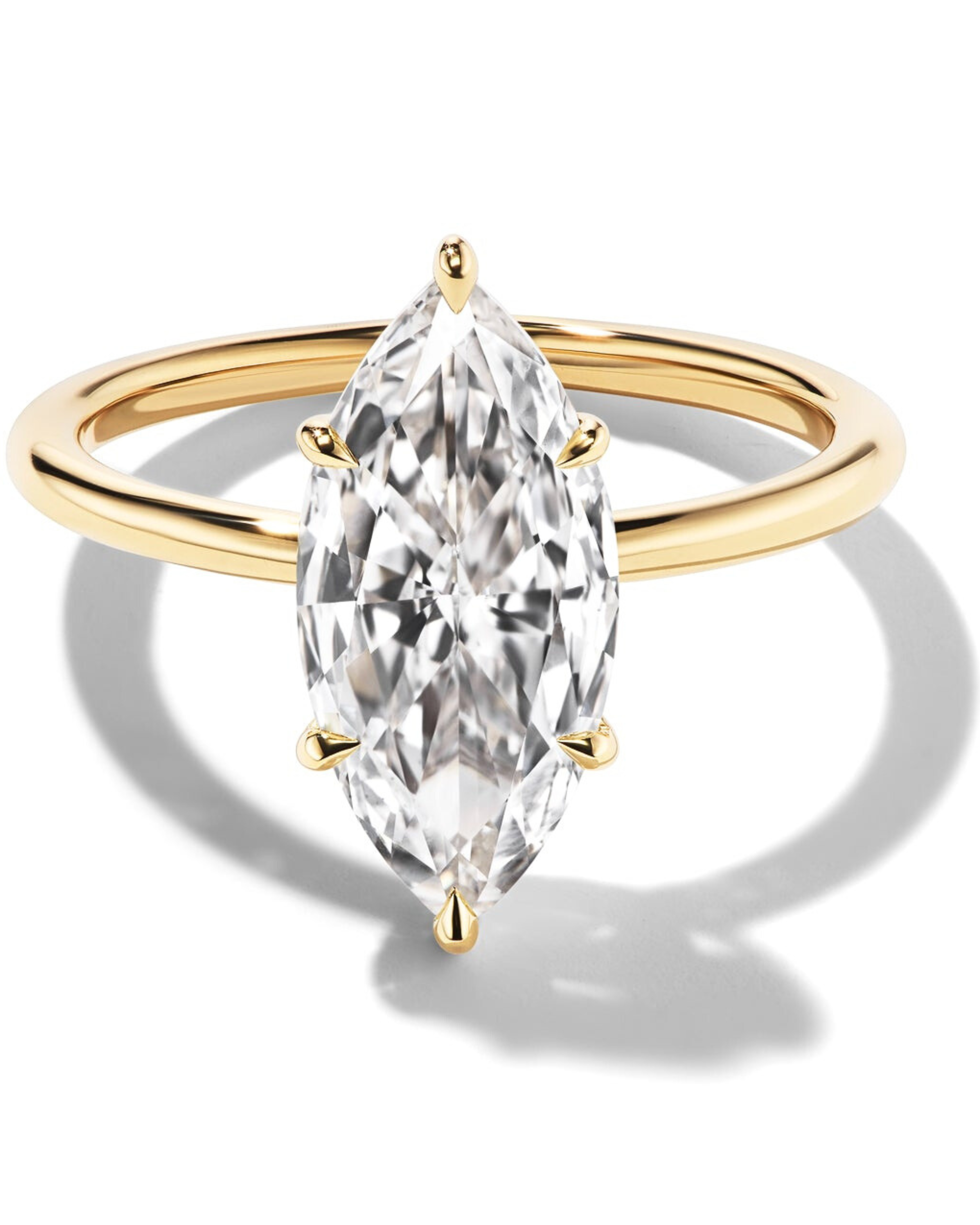 Marquise Solitaire 6-Claw Engagement Ring