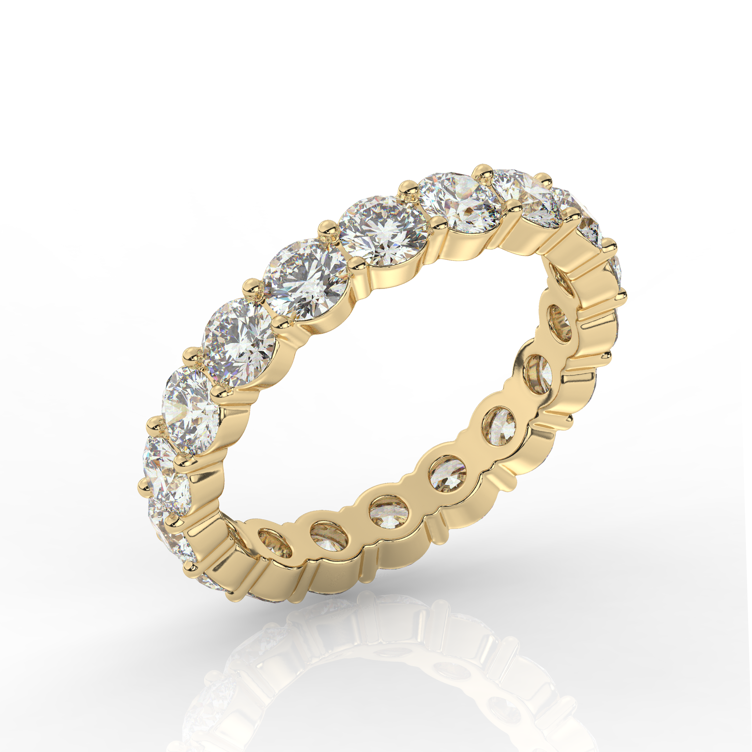 Round Diamond Eternity Band