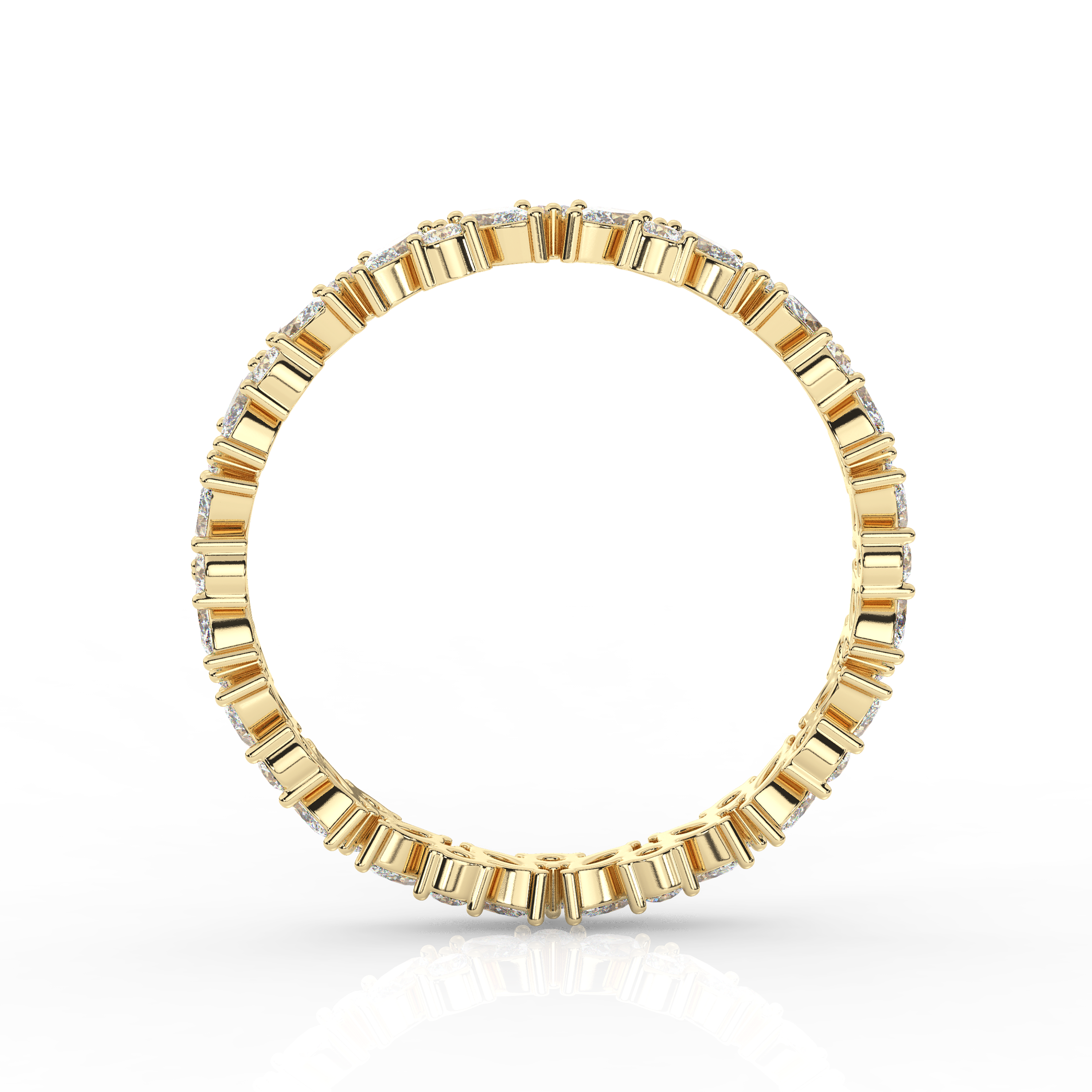 Marquise & Round Diamond Eternity Band