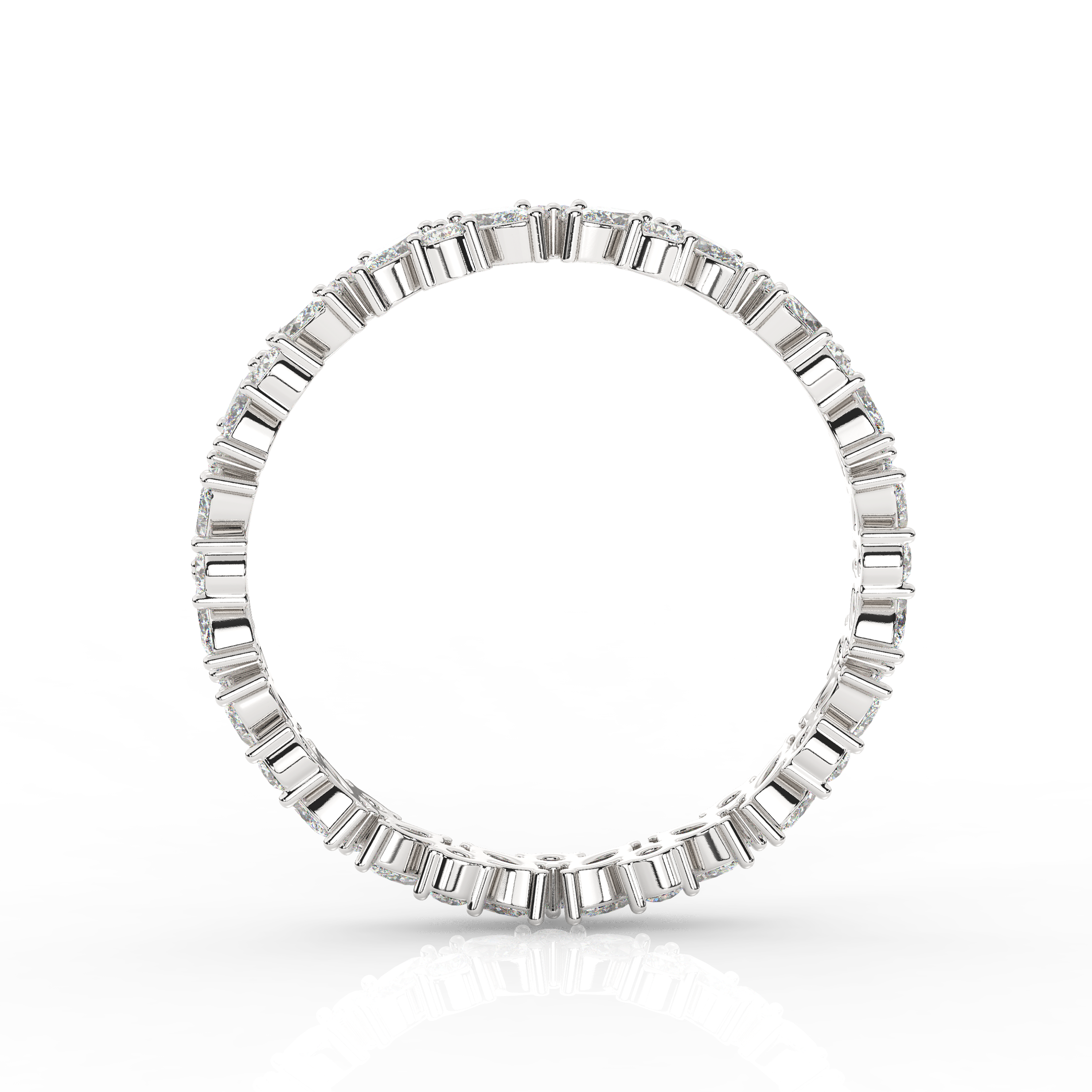 Marquise & Round Diamond Eternity Band