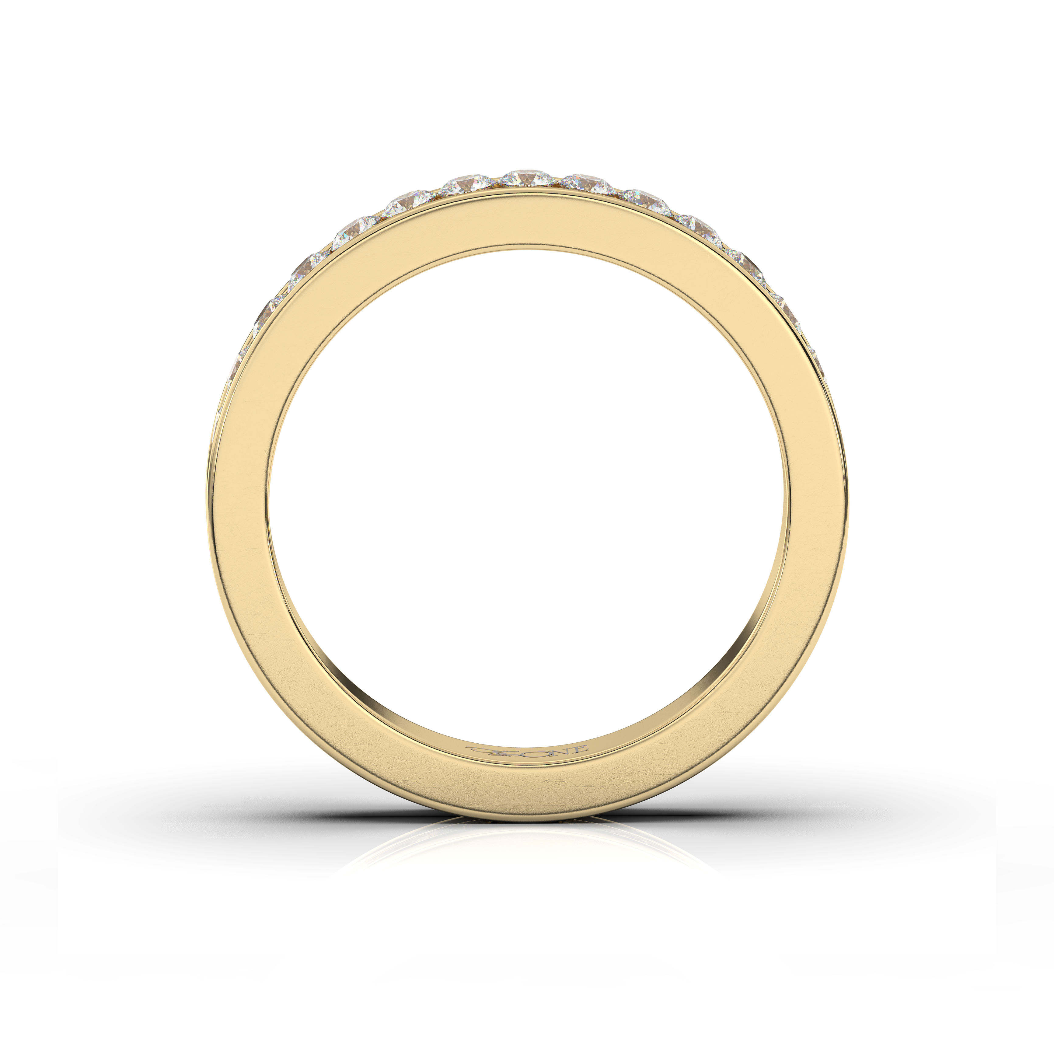 Classic Round Channel Band Yellow Gold