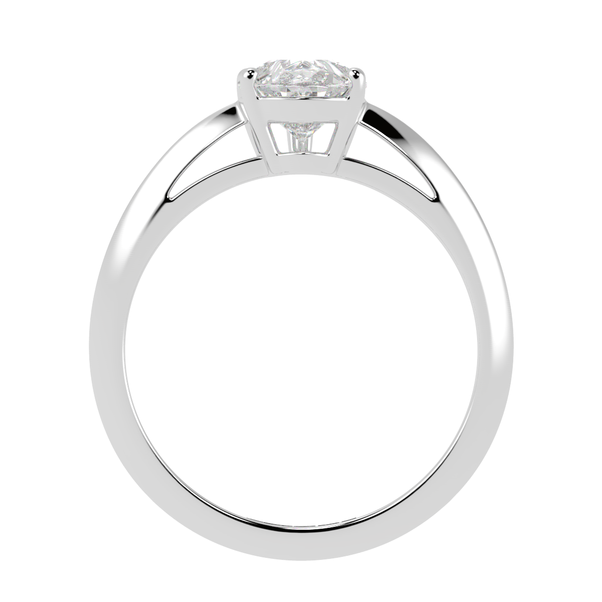 5-Claw Pear Solitaire Engagement Ring