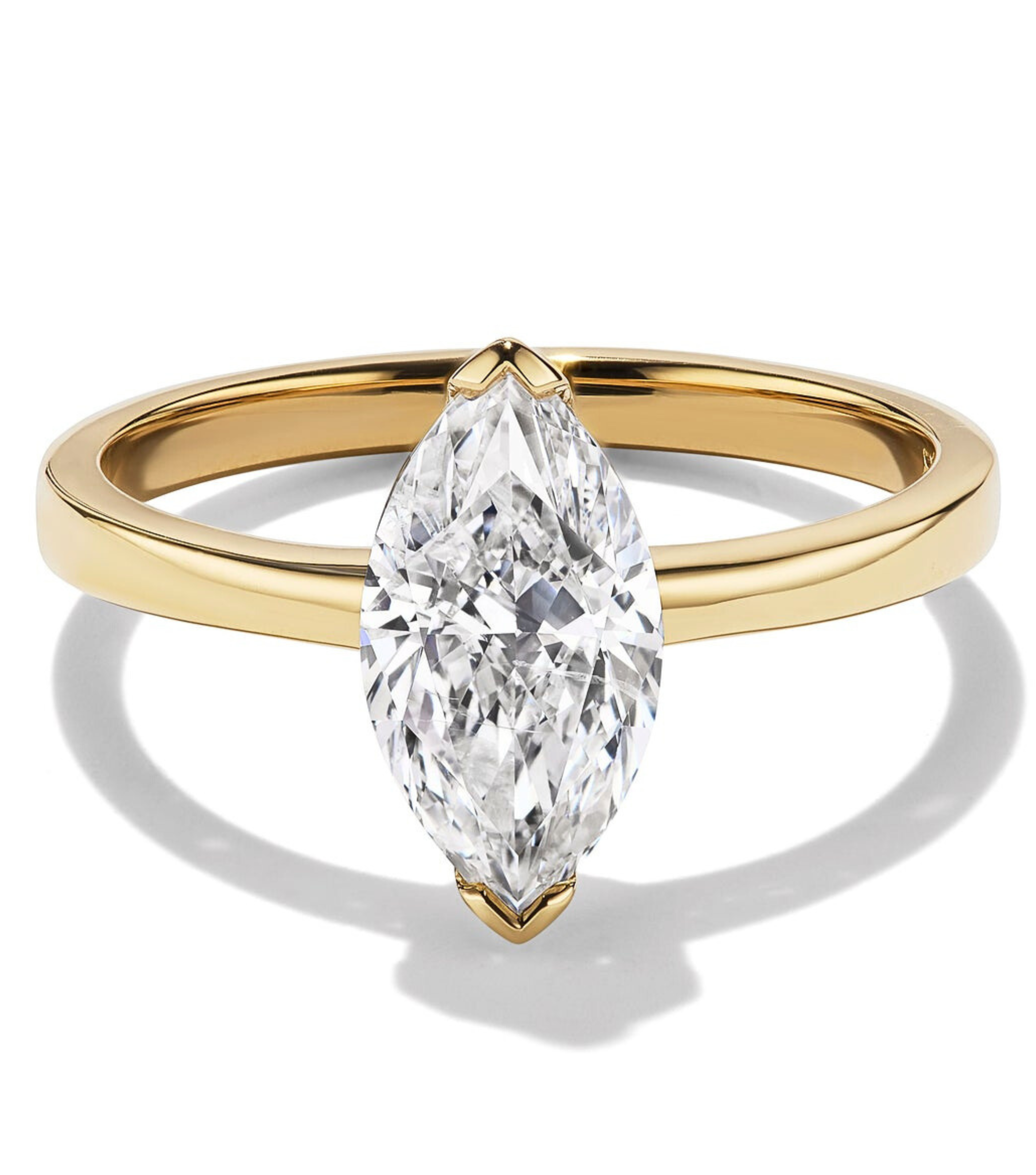 Marquise Solitaire Engagement Ring