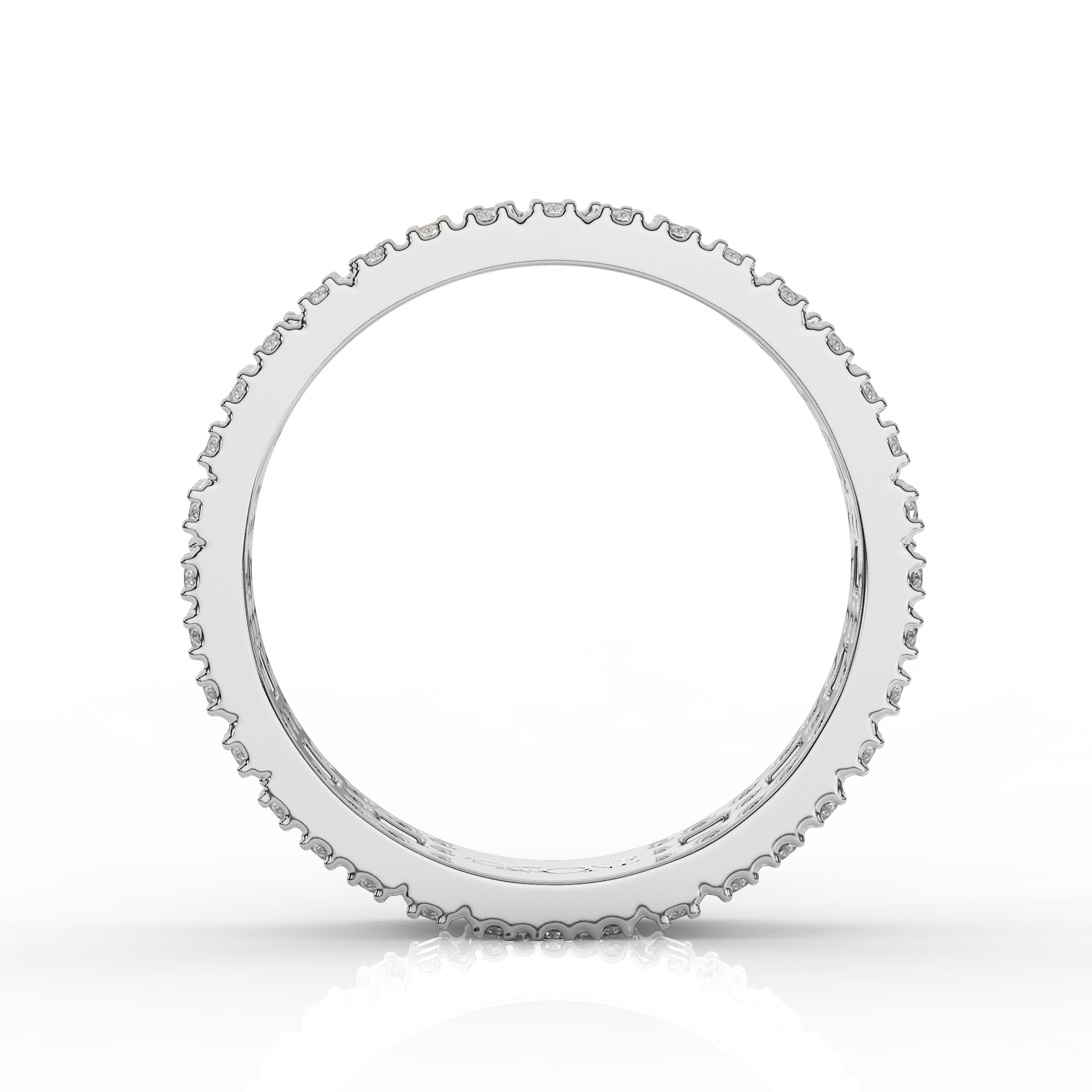 Wide T-Shaped Diamond Pavé Ring