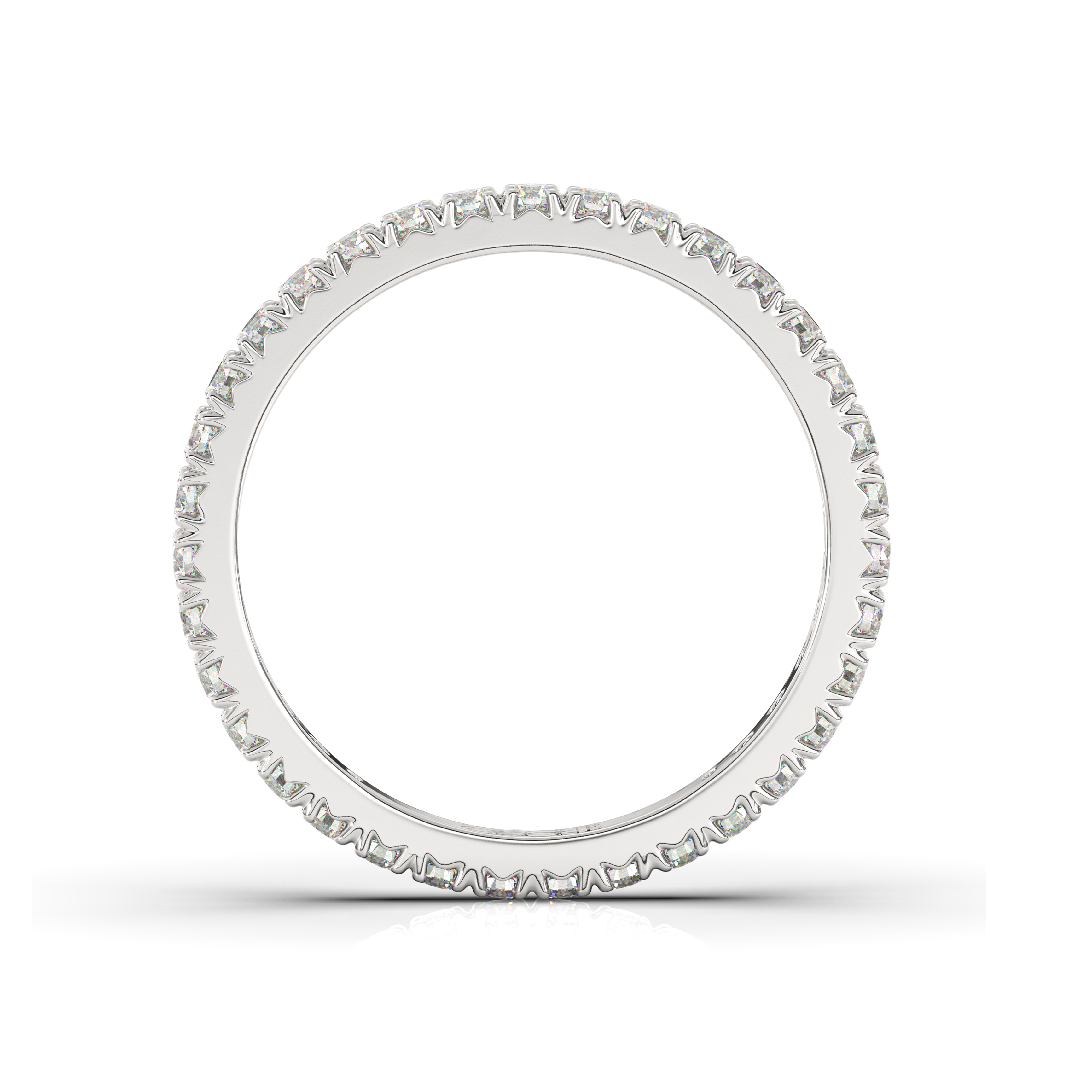 The One Diamonds Full Eternity Pave Band White Gold