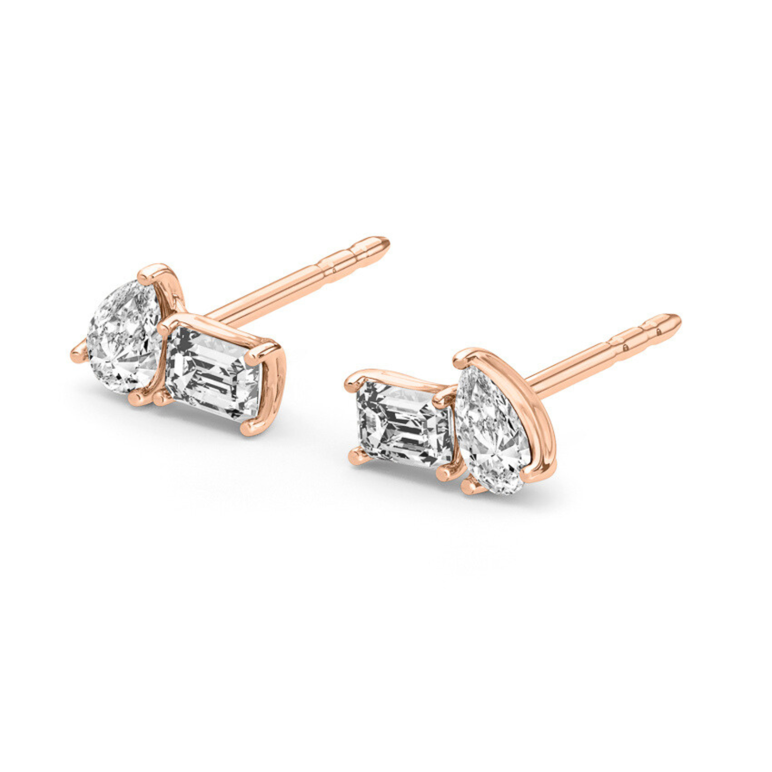 Diamond Atelier Toi et Moi Studs