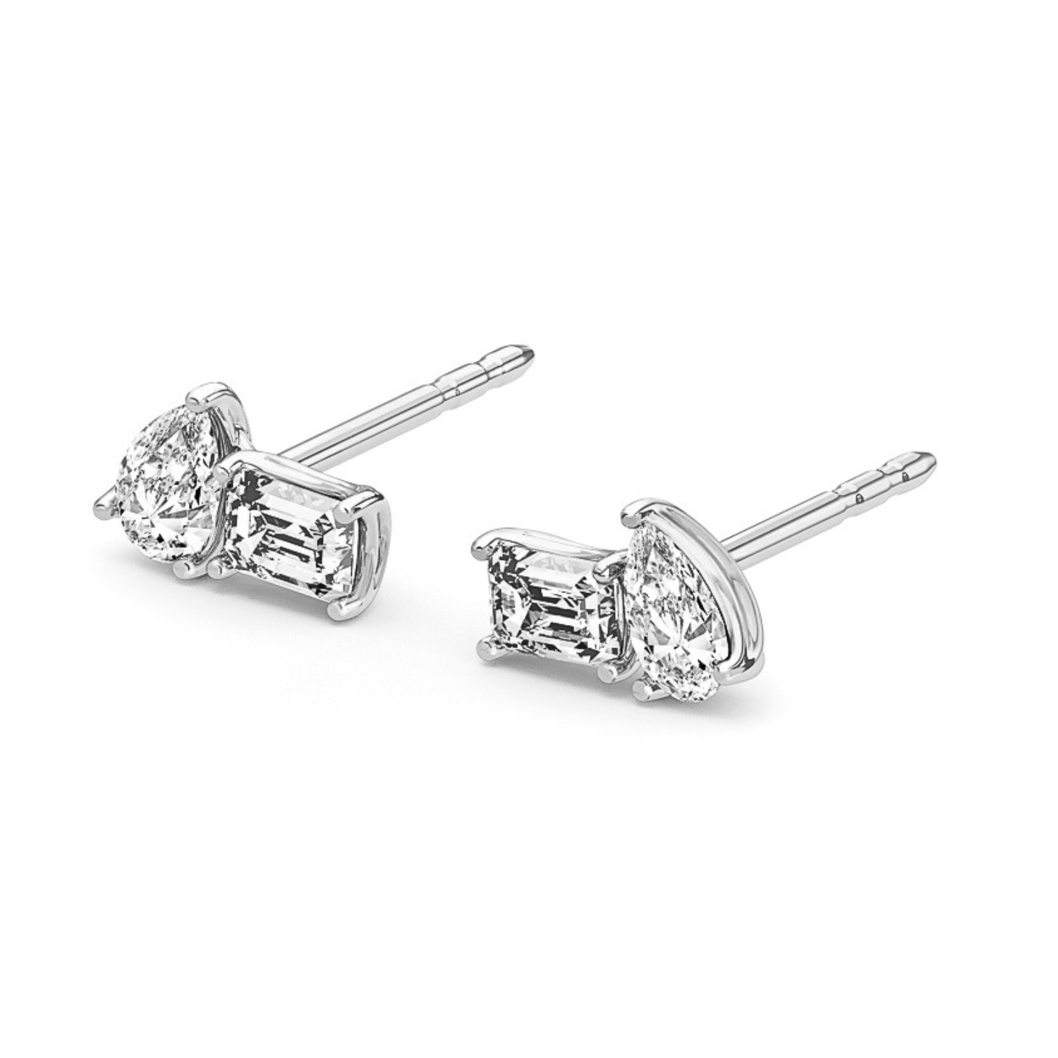 Diamond Atelier Toi et Moi Studs