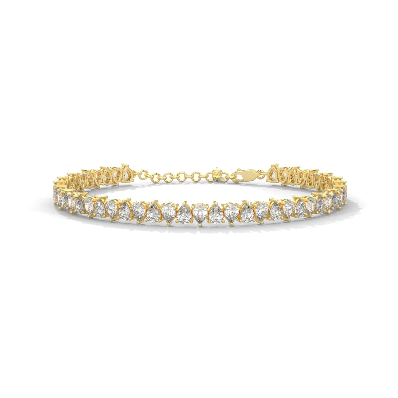 Diamond Pear Bracelet