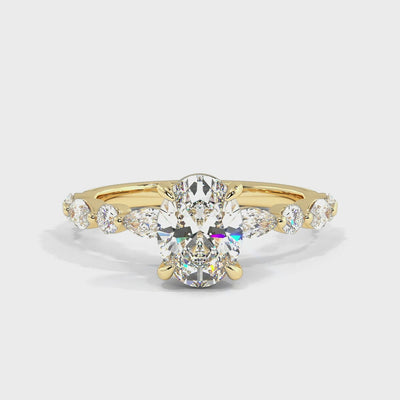 The One Oval Diamond with Round & Marquise Accents